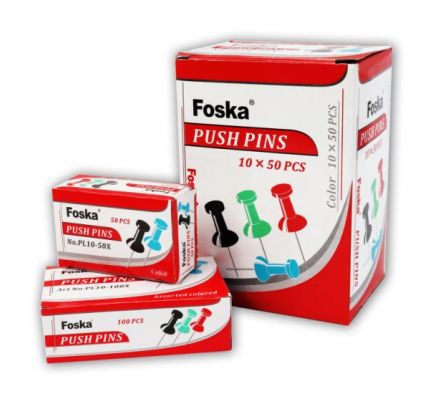 Pinche Foska cabeza de plástico x 100 u.