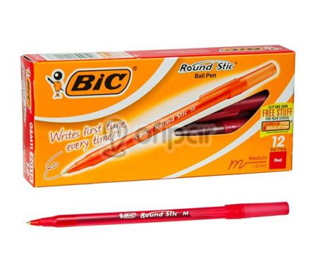 Bolígrafo Bic Round Stick Rojo