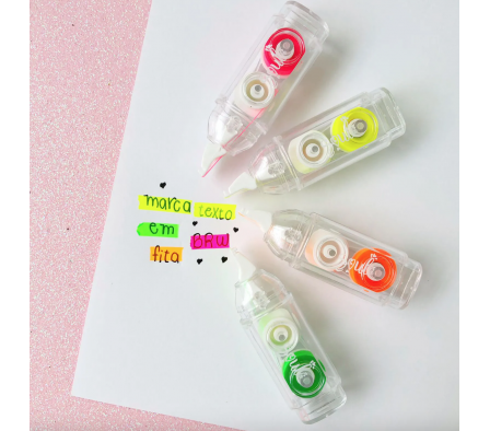 Resaltador en cinta fluor 3mt. BRW