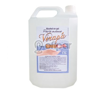 Alcohol en gel Verapa neutro x 5 L