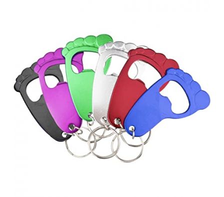 Llavero abridor de piecito