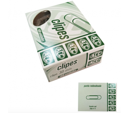 Clip Acc N° 3 (30mm) x 100 unid.