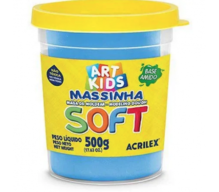 Plastilina Acrilex Soft 150 g. Azul