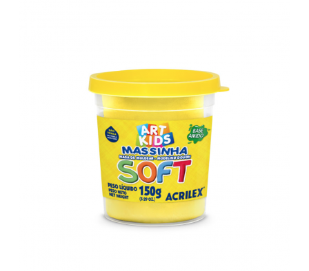 Plastilina Acrilex Soft 150 g. Amarillo