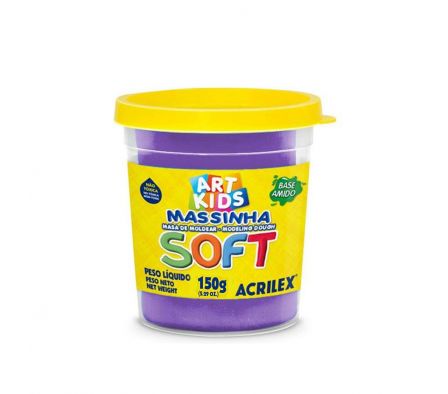 Plastilina Acrilex Soft 150 g. Violeta
