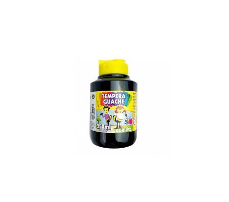 Tempera Acrilex 250 ml negro y blanco