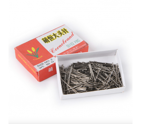 Alfileres Nro.2  Caja 50gr