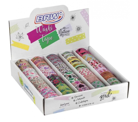 Cinta decorativa BRW 15mmx5m - Washi tape
