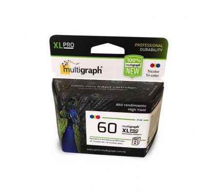 Tinta Multigraph p/ HP 60XL color