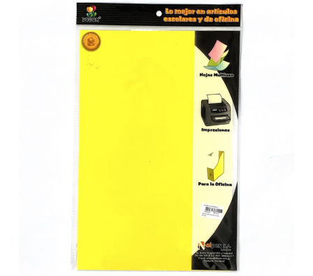 Cartulina lisa T/O Amarillo Duson paq. x 10 unid.