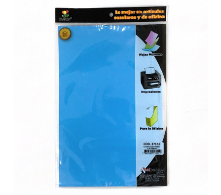Cartulina lisa TO Duson - Celeste (paq.x 10)