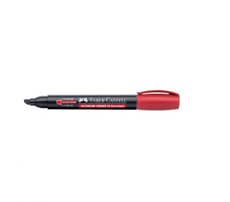Marcador permanente Faber Winner 54E Rojo