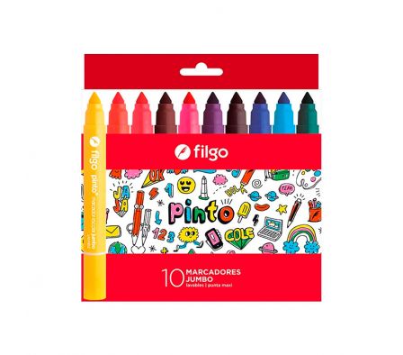 Marcadores Jumbo Filgo x 10 col