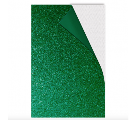 Goma Eva Super Glitter Verde
