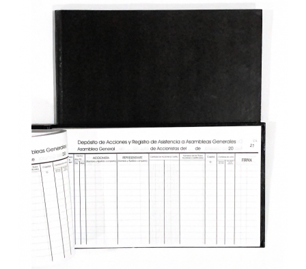 Libro Asistencia a Asambleas 100 hojas