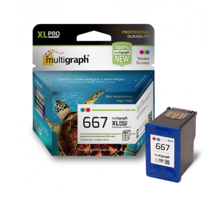 Tinta Multigraph p/HP 667 xl _color
